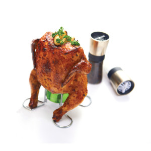 Стойка под бутылку с маринадом для приготовления курицы на банке Grill Pro 41331. Photo 2