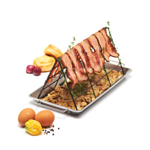 Металлическая стойка для бекона с поддоном для жира Grill Pro 41550. Photo 3