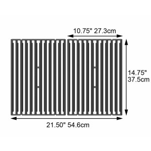 Решетка из чугуна Broil King к газовому грилю Monarch (390,340,320) 2шт 11222. Photo 2