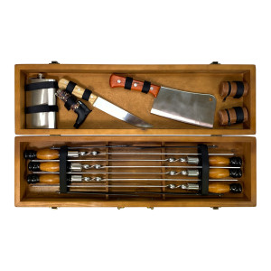 Подарочный Набор шампуров Мастер BBQ ручной работы-1632118731. Photo 2