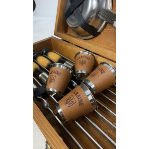 Подарочный Набор шампуров Есаул ручной работы-1632128476. Photo 2