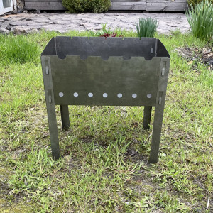 Раскладной Мангал Турист походный на 5 шампуров 0.5мм 1.5кг-МТ-5/05. Photo 3