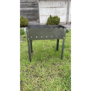 Раскладной Мангал Турист походный на 8 шампуров 0.5мм 2кг-МТ-8/0,5. Photo 3