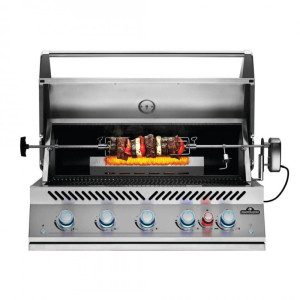 Газовий гриль Napoleon 700-series 3B нержавійка вбудований, рожен у комплекті BIG38RBPSS. Photo 3