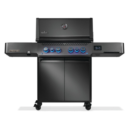 Газовый гриль Napoleon PHANTOM Prestige 500 Connected, вертел в комплекте, боковая горелка SIZZLE ZONE-P500VXRSIBPK-PHM