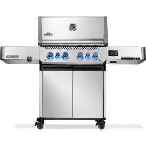 Газовый Гриль Napoleon PRESTIGE 500 Connected, нержавеющая сталь, инфракрасная боковая горелка SIZZLE-ZONE, вертел в комплекте P-500VXRSIBPSS-RC