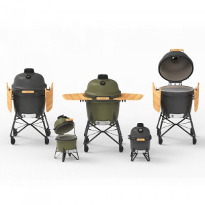 Керамический угольный гриль BergHOFF Mini , матово-серый 2415711. Photo 3