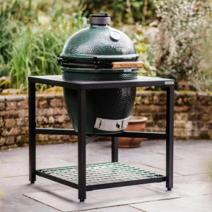Керамический угольный гриль Big Green Egg LARGE в каркасном столе EGG Table 1001071. Photo 2