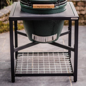Керамический угольный гриль Big Green Egg LARGE в каркасном столе EGG Table 1001071. Photo 3
