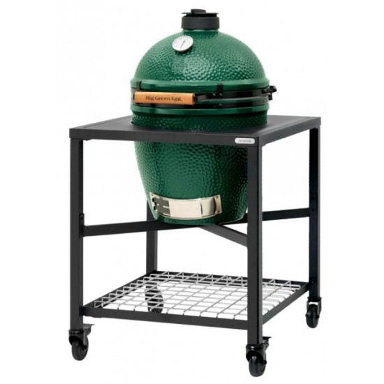 Керамический угольный гриль Big Green Egg LARGE в каркасном столе EGG Table 1001071